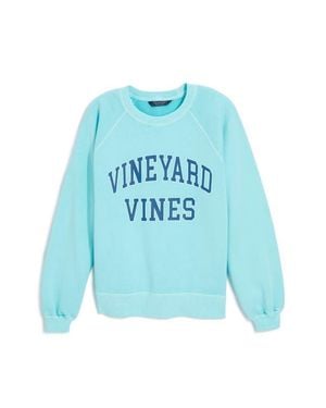 Vineyard Vines Terry Crewneck Cotton Sweatshirt - Blue