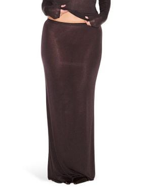Skims Sheer Modal Maxi Skirt - Purple