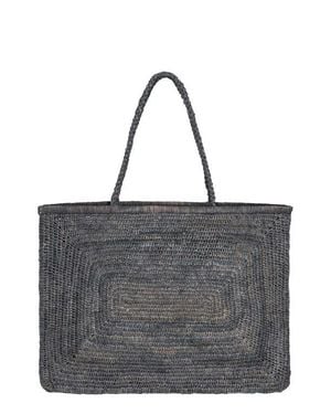Vitamin A Amani Raffia Tote - Gray