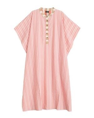 Echo Cassis Henley Caftan - Pink