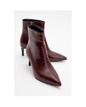 Prologue Shoes Noya Stiletto Boot - Brown