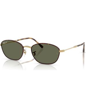 Ray-Ban 58Mm Irregular Oval Sunglasses - Multicolor