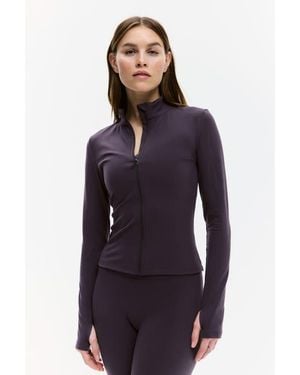 H&M Zip-Through Sports Jacket With Softmove - Purple