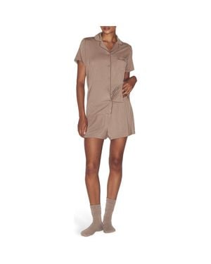 Skims Sleep Short Pajamas - Brown