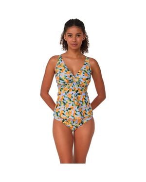 Sunsets Forever Tankini Swimsuit Top - White