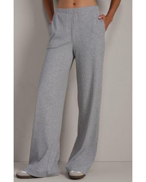 Rhone Livluxe Rib Wide Leg Pants - Gray