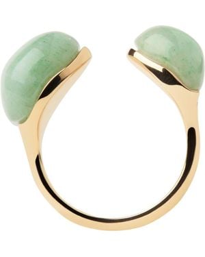 Pdpaola Gravity Stone Ring - Metallic