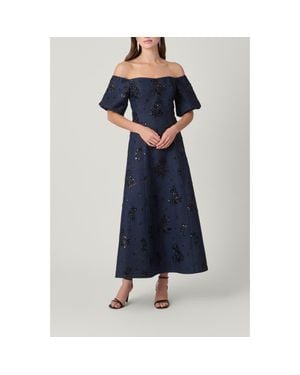 Shoshanna Sequin Embellished Mona Dress - Blue