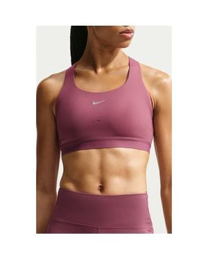Nike Swift Dri-Fit High Support Sports Bra - Purple