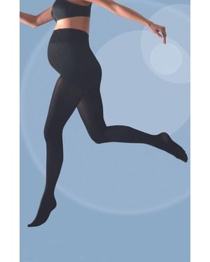 Cache Coeur Activ' Soft Maternity Tights - Blue