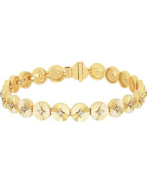 EF Collection Diamond Disc Eternity Bracelet - Metallic