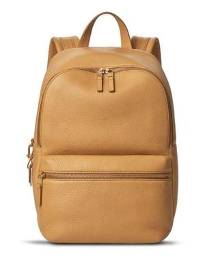 Shinola Small Runwell Leather Backpack - Natural