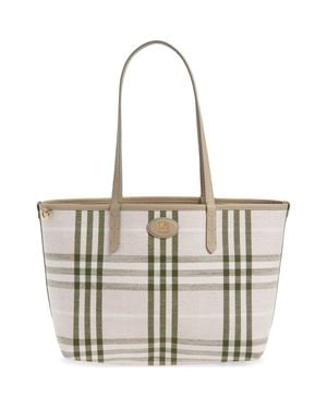 Burberry Small Reversible Bloomsbury Tote - Gray