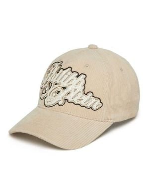 Philipp Plein Corduroy Cap Signature - Natural