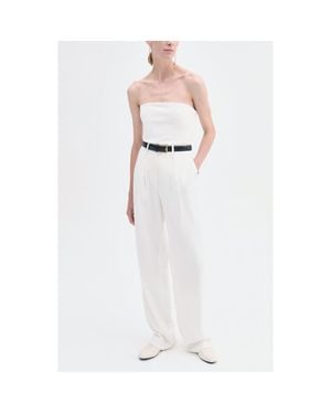 Co. Strapless Bustier Top - White