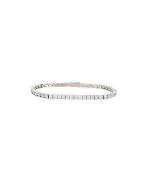 Bearfruit Jewelry Sterling 18K Plated Beatrice Tennis Bracelet Delicate Sparkle - Metallic