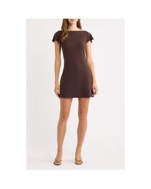 Reformation Jensen Knit Dress - Brown
