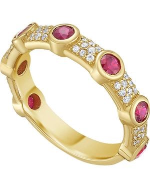 Lionheart 14K Aurelia Ruby And Diamond Ring - Metallic