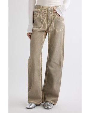 Acne Studios Pentyone Lux Overprint Jeans - Natural
