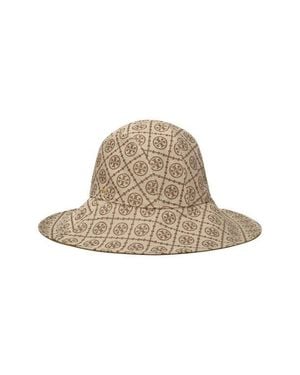 Tory Burch T Monogram Bucket Hat - Natural