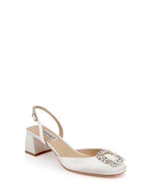 Badgley Mischka Vivia Slingback Pump - White