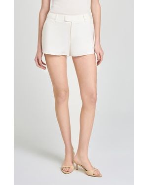 Wayf Paloma Linen Blend Shorts - White