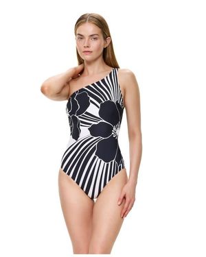 Gottex Midnight Bloom One Shoulder One Piece - Multicolor