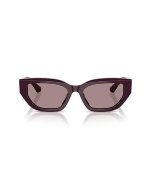 Burberry 54Mm Irregular Sunglasses - Purple
