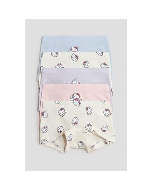 H&M 5-Pack Printed Cotton Boxer Briefs - White