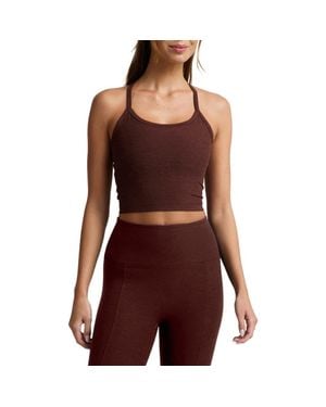 Beyond Yoga Space Dye Slim Racerback Crop Tank - Purple