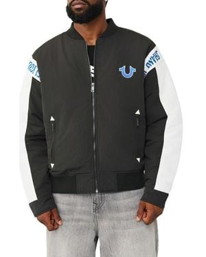 TRUE RELIGION Chopper Bomber Jacket - Black