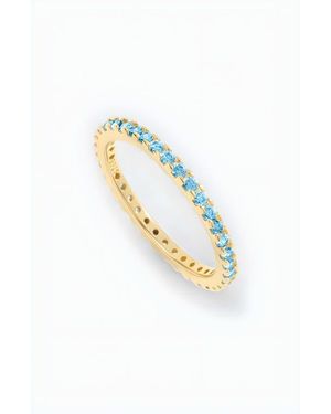 Mint & Lily March Birthstone Eternity Stacking Ring - Multicolor