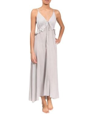 EVERYDAY RITUAL Ruffle Empire Waist Nightgown - Multicolor