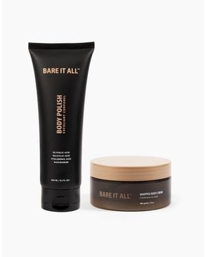 Bare It All Booty Kit Body Polish And Whipped Creme - Black