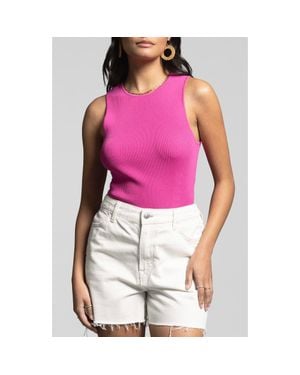 WEEKEND LOS ANGELES Mina Rib Tank - Pink