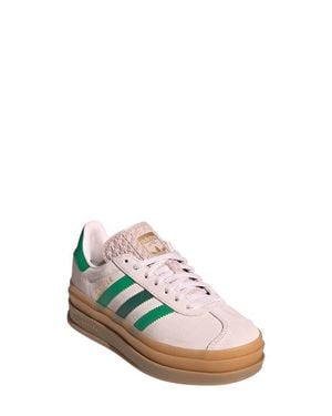adidas Kids' Gazelle Bold Sneaker - White