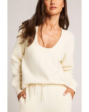 Negative Underwear Waffle Knit Deep V - Natural