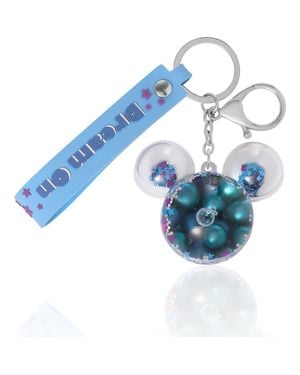 Disney Mickey Mouse Shaped Liquid Keychain - Blue
