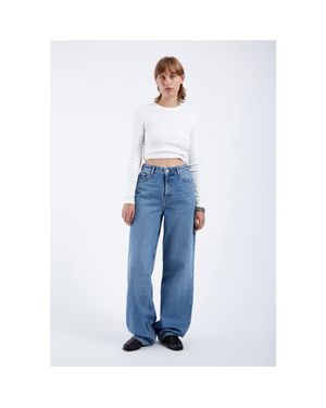 Dr. Denim Donna High Relaxed Jeans - Blue