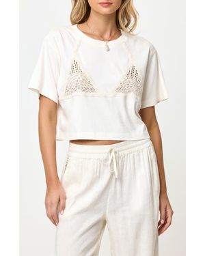 LSPACE Core Cover-Up T-Shirt - White