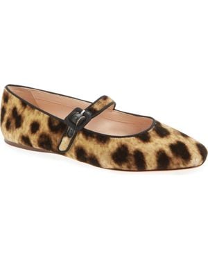 Loeffler Randall Ginger Mary Jane Flat - Brown