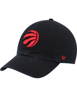 '47 Toronto Raptors Alternate Logo Team Clean Up Adjustable Hat - Blue