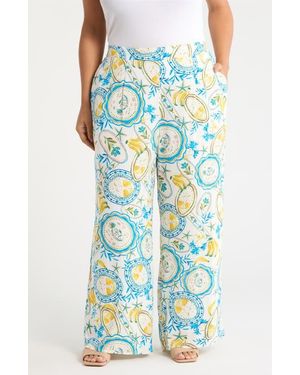 Sugarlips Harvest Island Elena Wide Leg Pants - Blue