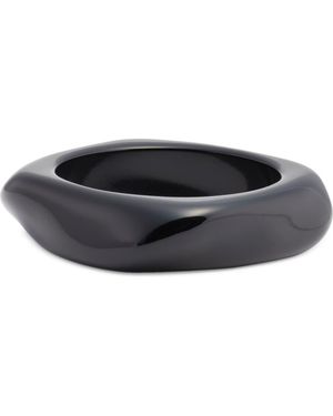 Open Edit Faceted Bangle - Black
