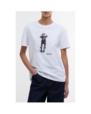 Barbour Woodrow Cotton Graphic T-Shirt - White
