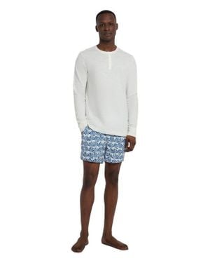 Onia Long Sleeve Slub Henley - White