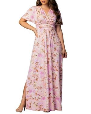 Kiyonna Vienna Maxi Dress - Pink