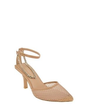 BCBGMAXAZRIA Mayah Ankle Strap Pump - Natural