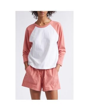 Leset Margo Baseball T-Shirt - White