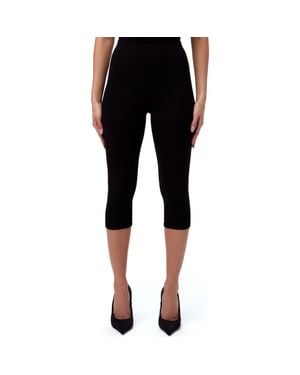 Naked Wardrobe Smooth Sculpt Crop Leggings - Black